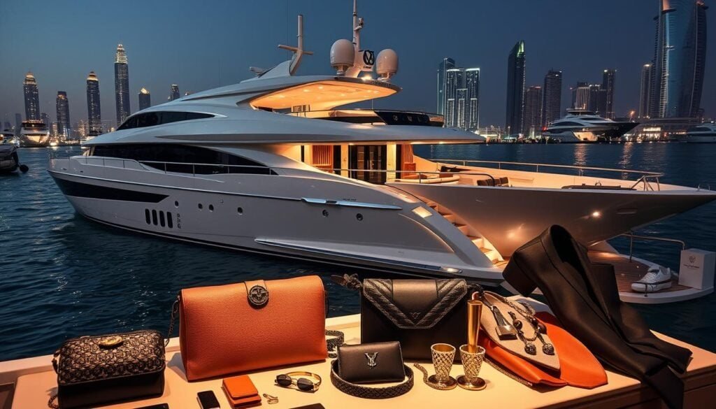 Luxury brand event at the yacht show