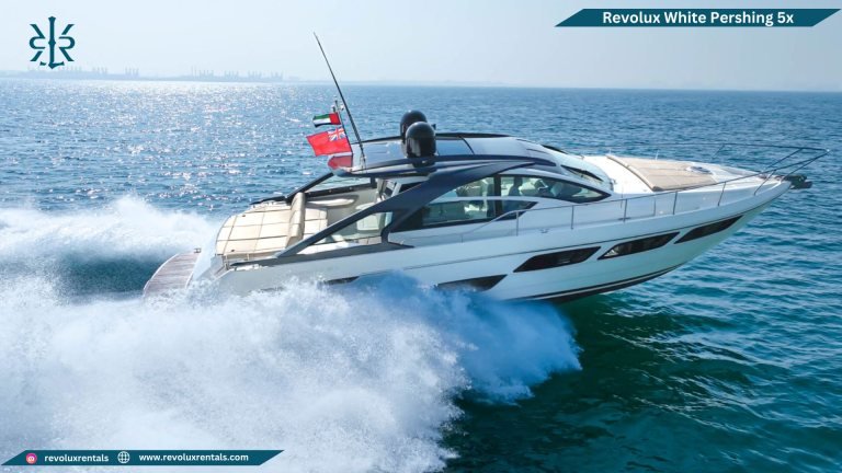 Revolux White Pershing 5x yacht, photo 2 of 8